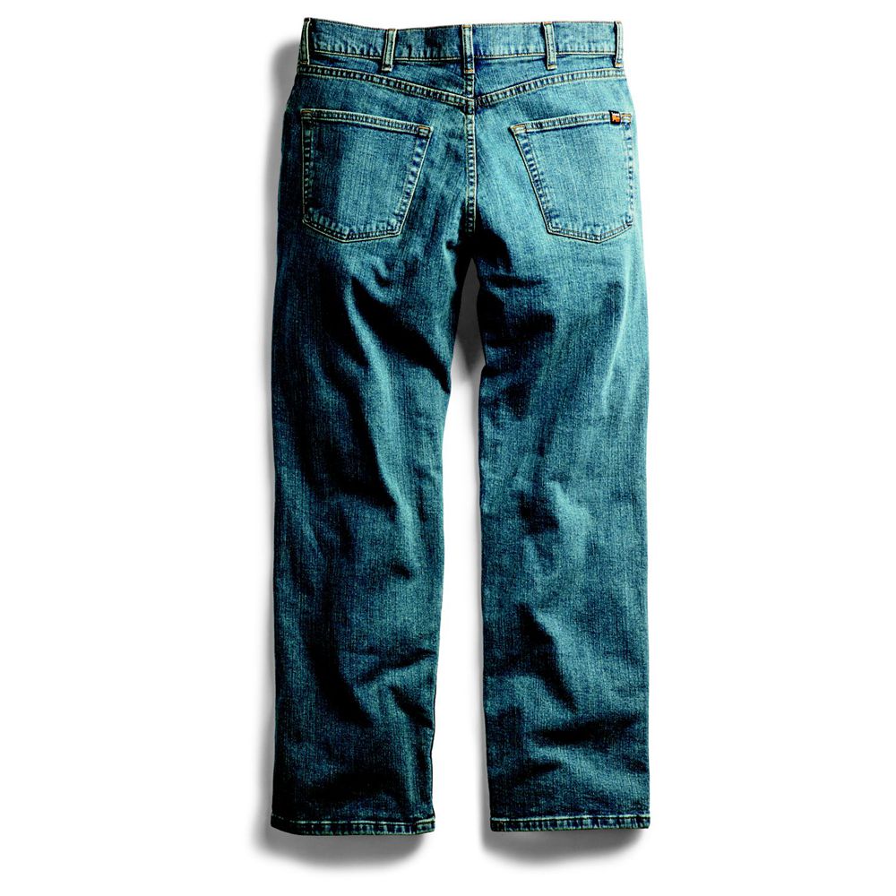 Pantalones Timberland Hombre Pro® Grit-N-Grind Straight Fit Flex Denim Work Azules - Chile LGH-62843
